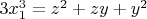 $3x_1^3=z^2+zy+y^2$