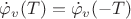 $\dot{\varphi}_v(T) =\dot{\varphi}_v(-T) $