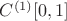 $C^{(1)}[0, 1]$