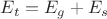 $E_t = E_g + E_s$