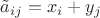 $\tilde a_{ij}=x_i+y_j$