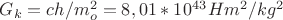 $G_k=ch/m_o^2=8,01*10^4^3Hm^2/kg^2$