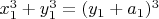 $x_1^3+y_1^3=(y_1+a_1)^3$
