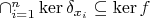 $\cap_{i=1}^n\ker\delta_{x_i}\subseteq \ker f$