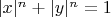 $|x|^n+|y|^n=1$