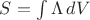 $S=\int\Lambda\,dV$