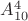 $A^{4}_{10}$