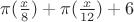 $\pi(\frac{x}{8})+\pi(\frac{x}{12})+6$