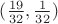 $(\frac{19}{32},\frac{1}{32})$