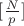 $[\frac{N}{p}]$