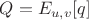$ Q=E_{u,v}[q] $