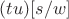 $(tu)[s/w]$