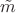 $\tilde m$