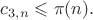 $c_{3,n} \leqslant \pi(n).$