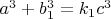 $a^3+b_1^3=k_1c^3$