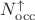 $N_\mathrm{occ}^{\uparrow}$