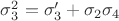$\sigma_3^2=\sigma_3 '+\sigma_2 \sigma_4$