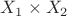$X_1 \times X_2$
