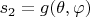 $s_2=g(\theta,\varphi) $
