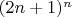 $(2n+1)^n$