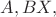 $A,B&isin;X,$