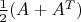 $\frac{1}{2}(A + A^T)$