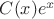 $C(x)e^x$