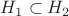 $H_1 \subset H_2$