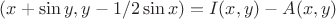 $(x+\sin y,y-1/2\sin x)=I(x,y)-A(x,y)$