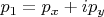 $p_1=p_x+ip_y$
