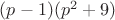 $(p-1)(p^2+9)$