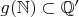 $g(\mathbb N) \subset \mathbb Q'$