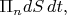 $\Pi_ndS\, dt,$