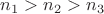 $ n_1 > n_2 > n_3 $