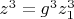 $z^3=g^3z_1^3$