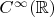 $C^{\infty}(\mathbb{R})$