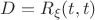 $D=R_\xi(t,t)$
