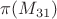 $\pi(M_{31})$