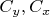 $C_y, C_x$