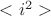 $<i^2>$