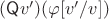 $(\mathsf Qv')(\varphi[v'/v])$