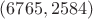 $(6765,2584)$