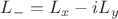 $L_{-} = L_x-iL_y$