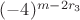 $(-4)^{m-2r_3}$