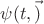 $\psi(t,\vec)$