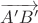 $\overrightarrow{A'B'}$