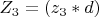 $Z_3=(z_3*d) $