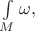 $\int\limits_{M}\omega,$