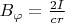$B_\varphi=\frac{2I}{cr}$