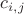$c_{i,j}$